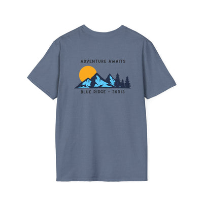 Adult T-shirt, Adventure Awaits Graphic, by 515Gear.com | Blue Ridge, GA | 30513