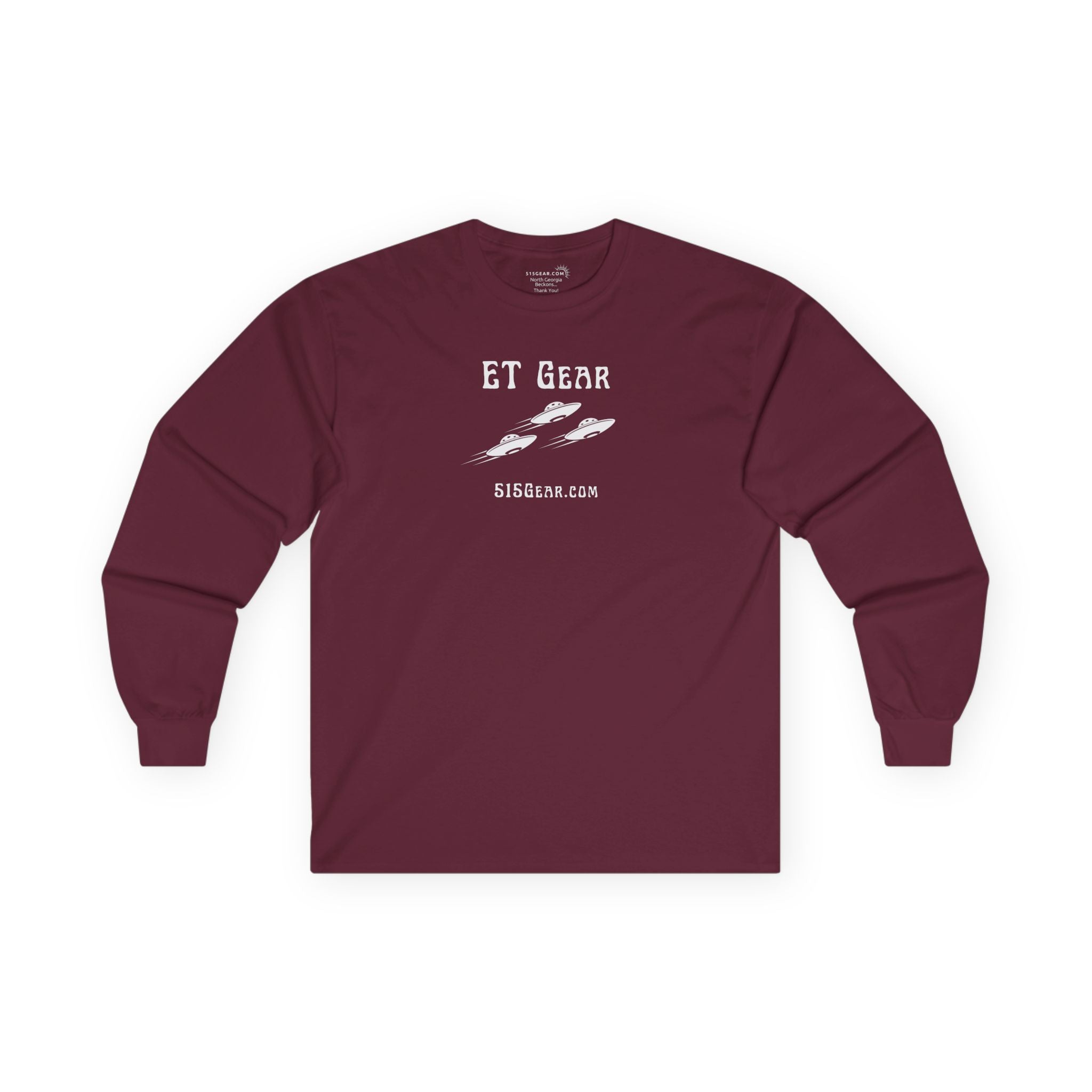 Unisex Adult Long-Sleeve T-shirt, Flying Saucer design | by 515Gear.com | Call Mulder and Scully!
