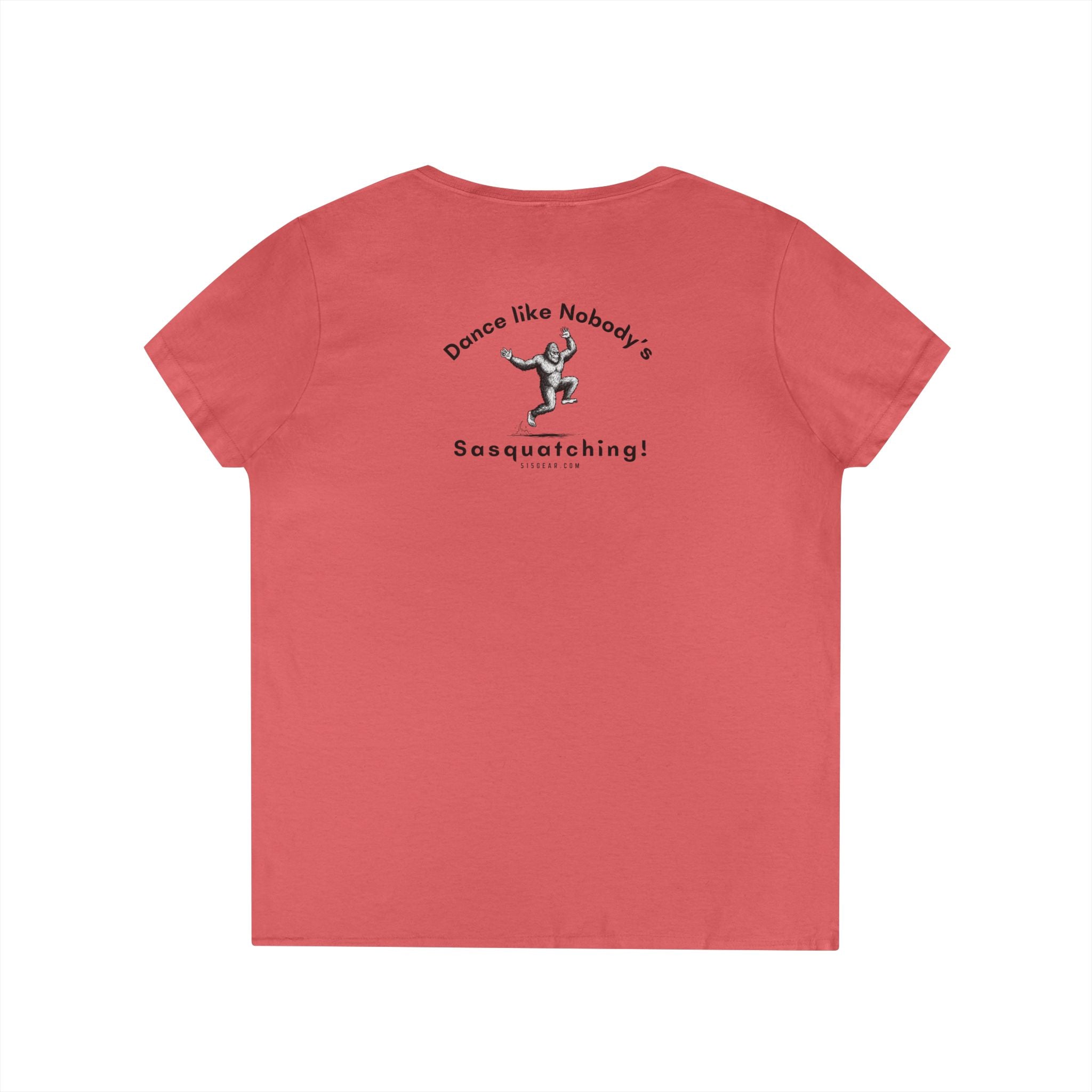 Red t-shirt with black text and graphic on a white background, by 515Gear.com