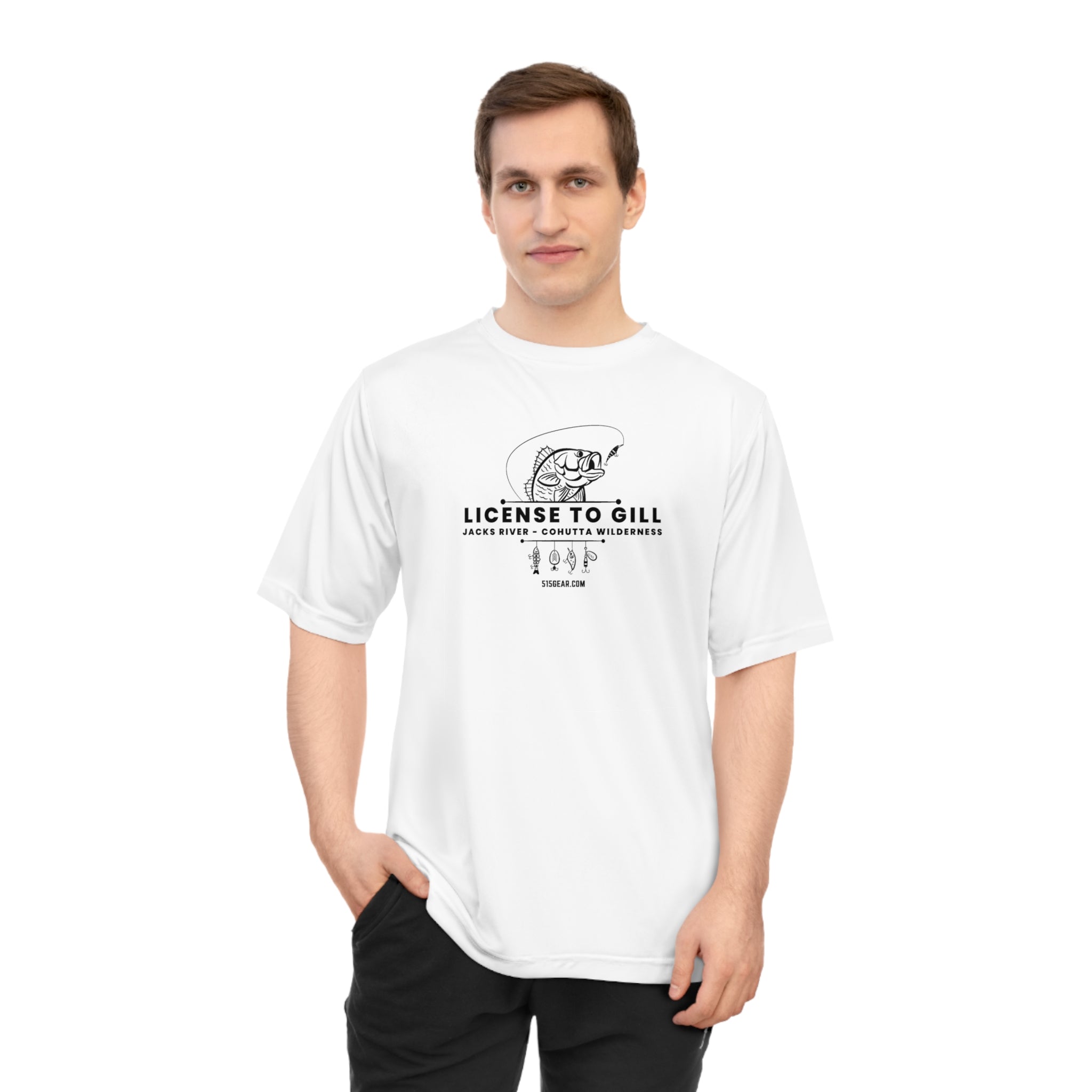 Licensed to Gill: Jacks River Cohutta Wilderness - Unisex, Performance Moisture Wicking T-shirt