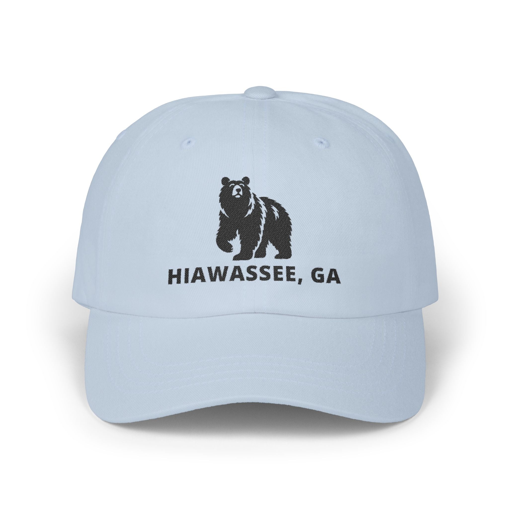 Hiawassee, GA Embroidered Black Bear Hat – Celebrate the Mountains in Style