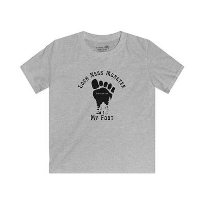 Kid’s T-Shirt “Loch Ness Monster My Foot” | by 515Gear.com | Bigfoot cruising through the forest! 