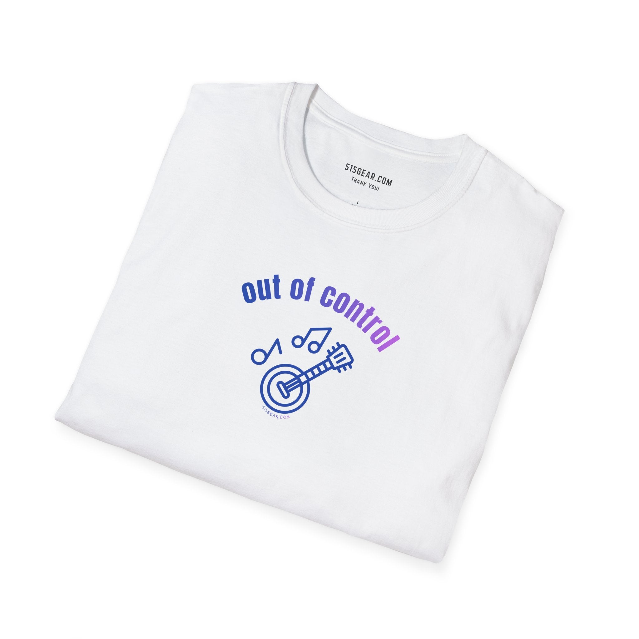 The Fretless Fury Out of Control Banjo Unisex Softstyle T-Shirt