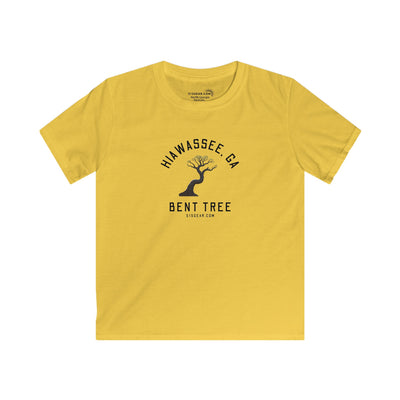 Kid’s T-Shirt, Bent Tree design by515Gear.com | Hiawassee, GA | Don't leave the trail!