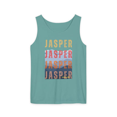 unisex tank-top, mountains graphic, by 515 Gear | Jasper, GA | cotton tank perfect for casual hikes and workouts
