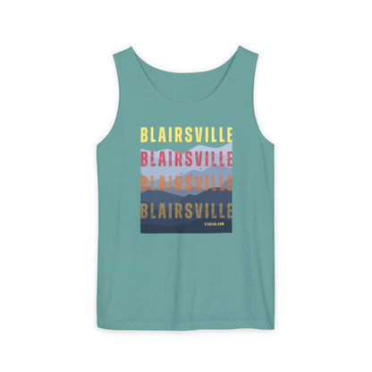 unisex tank-top, mountains graphic, by 515 Gear | Blairsville GA | cotton tank perfect for casual hikes and workouts