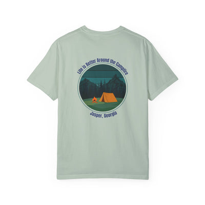 Unisex Adult T-shirt, Life is better around the campfire, by 515Gear.com | Jasper, GA | North GA Beckons!