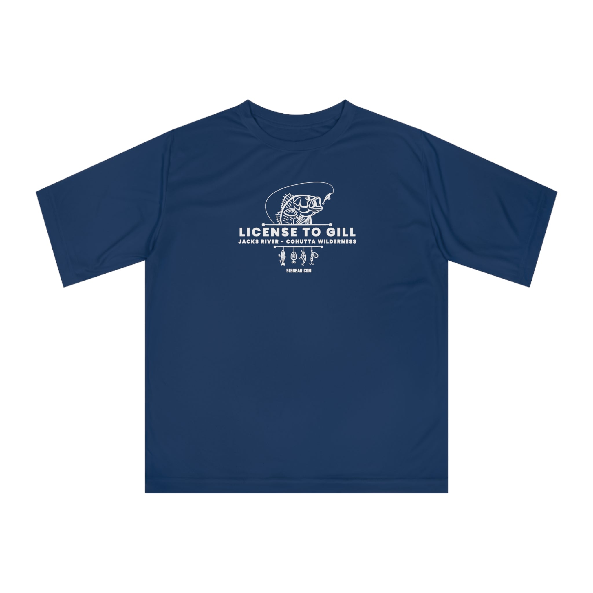 Licensed to Gill: Jacks River Cohutta Wilderness - Unisex, Performance Moisture Wicking T-shirt