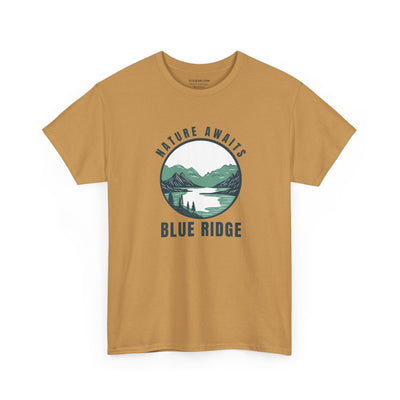 Unisex Adult T-shirt, Nature Awaits, by 515Gear.com | Blue Ridge, GA | North GA Beckons!