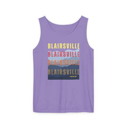 unisex tank-top, mountains graphic, by 515 Gear | Blairsville GA | cotton tank perfect for casual hikes and workouts
