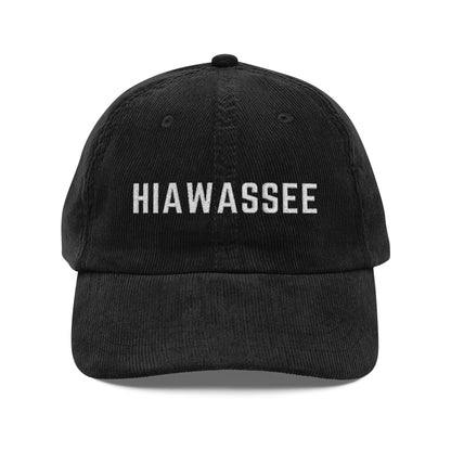 Hiawassee, GA - Corduroy Embroidered Hat - 515 Gear Cabin Series