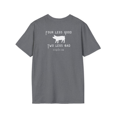 unisex adult t-shirt, satirical reference for “Orwellian” lovers | 515Gear.com | anyone love Animal Farm?