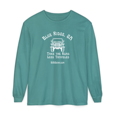 Unisex Adult Long Sleeve T-shirt, Jeep Design by 515Gear.com | Blue Ridge, GA | Take the Road Less Traveled!