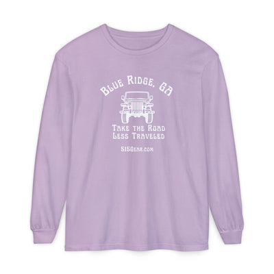Unisex Adult Long Sleeve T-shirt, Jeep Design by 515Gear.com | Blue Ridge, GA | Take the Road Less Traveled!