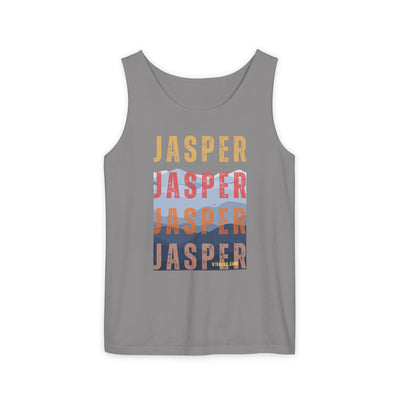 unisex tank-top, mountains graphic, by 515 Gear | Jasper, GA | cotton tank perfect for casual hikes and workouts
