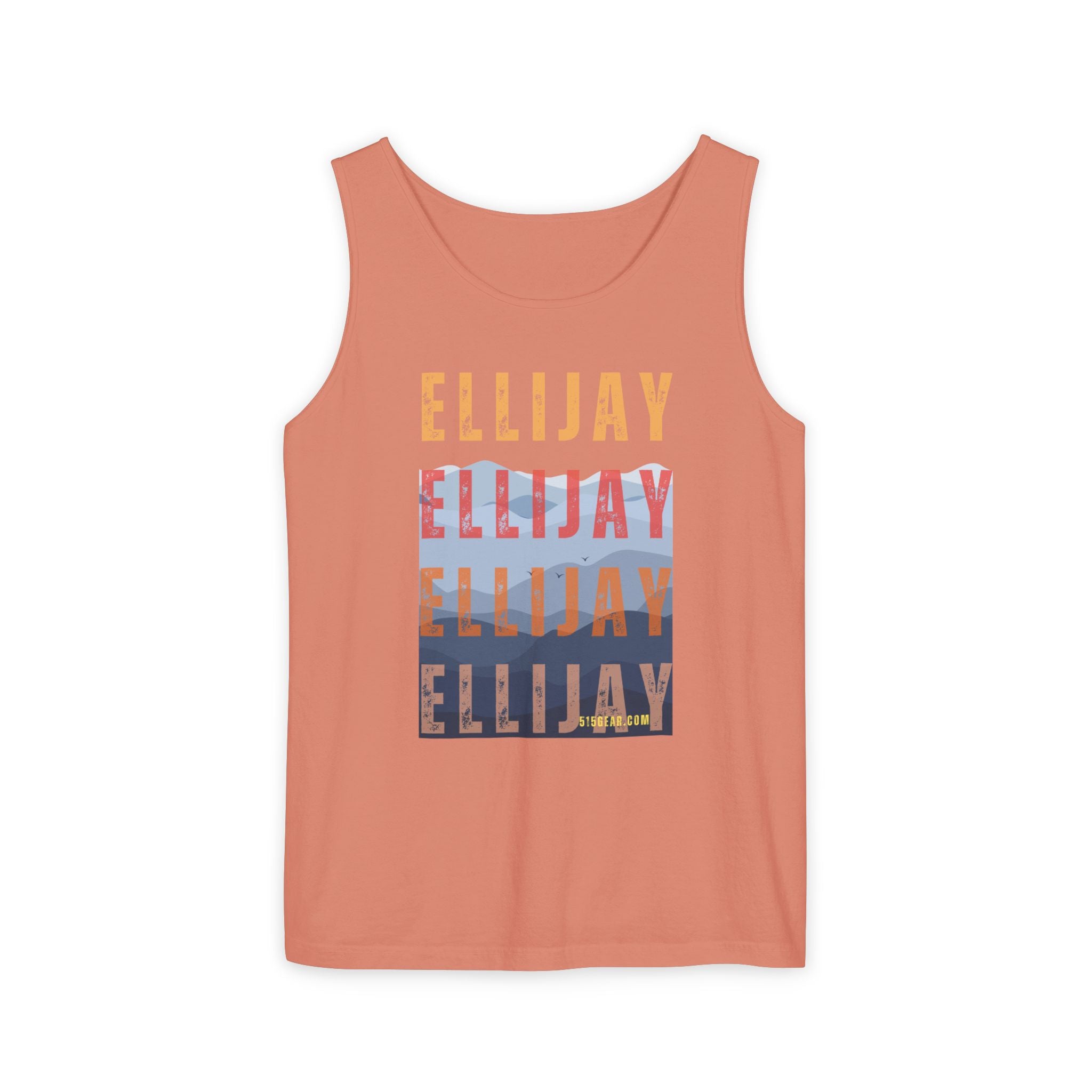 unisex tank-top, mountains graphic, by 515 Gear | Ellijay, GA | cotton tank perfect for casual hikes and workouts