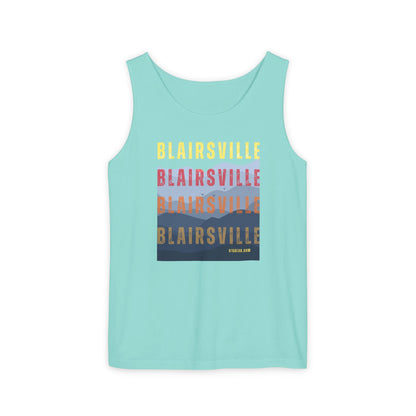 unisex tank-top, mountains graphic, by 515 Gear | Blairsville GA | cotton tank perfect for casual hikes and workouts