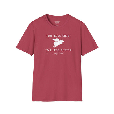 unisex adult t-shirt, satirical reference for “Orwellian” lovers | 515Gear.com | anyone love Animal Farm?