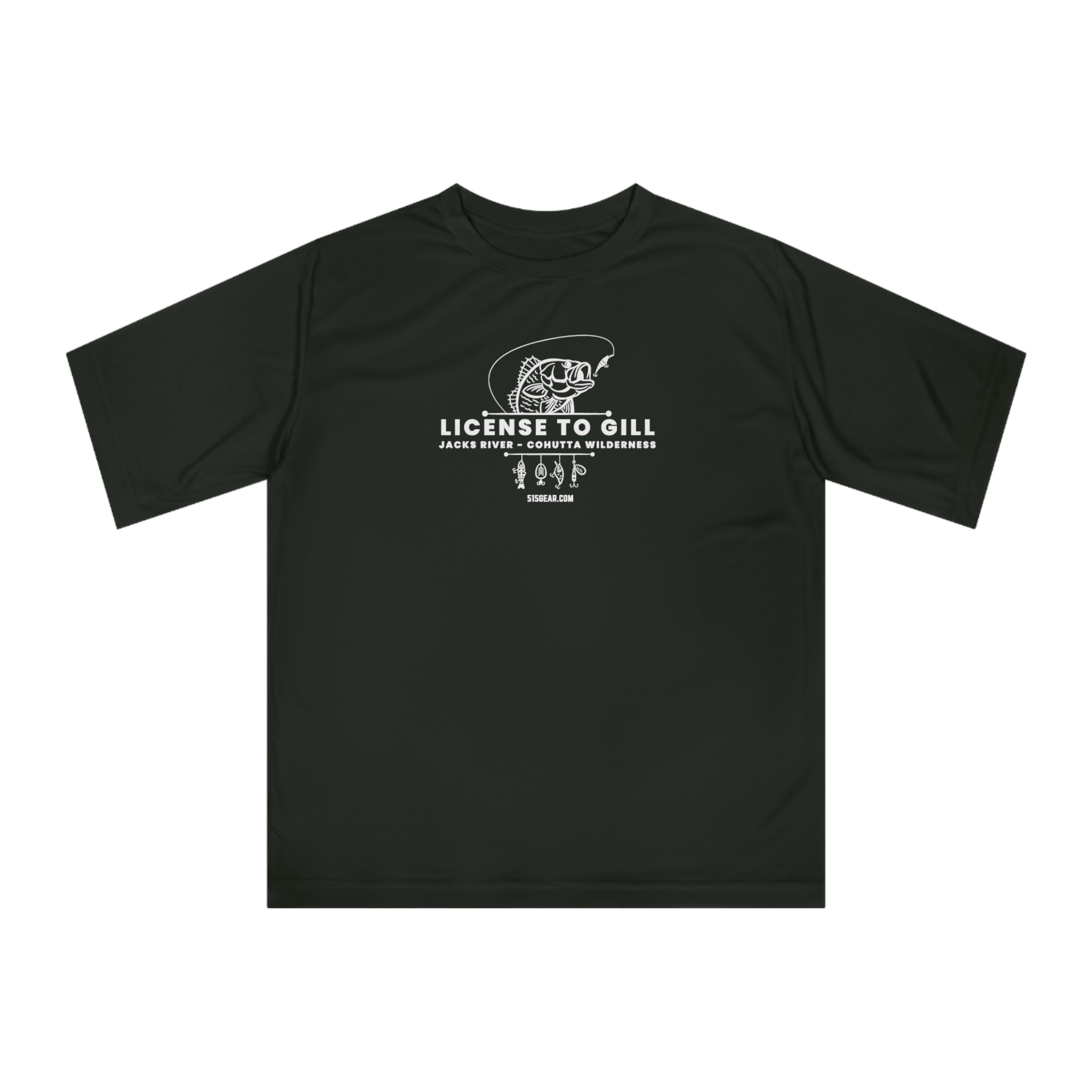 Licensed to Gill: Jacks River Cohutta Wilderness - Unisex, Performance Moisture Wicking T-shirt