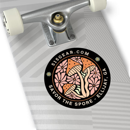 515Gear Mushroom Sticker, by 515Gear.com | Ellijay. GA | Savor the Spore!