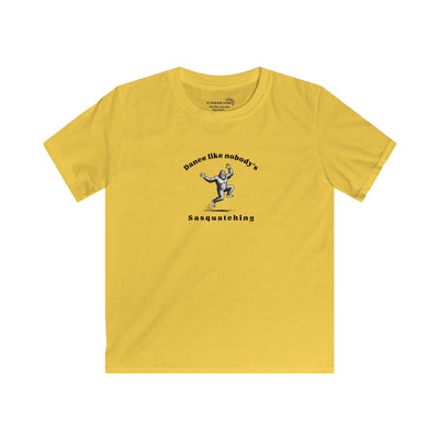 Kid’s T-Shirt, Dance Like Nobody's Susquatching | by515Gear.com | Grooving with Bigfoot!