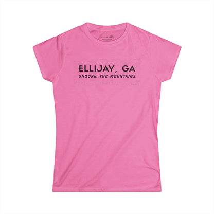 Women’s t-shirt by 515Gear.com | Ellijay, GA | Uncork with vineyard lifestyle graphic perfect for girls’ weekends