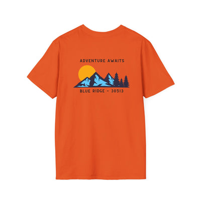 Adult T-shirt, Adventure Awaits Graphic, by 515Gear.com | Blue Ridge, GA | 30513