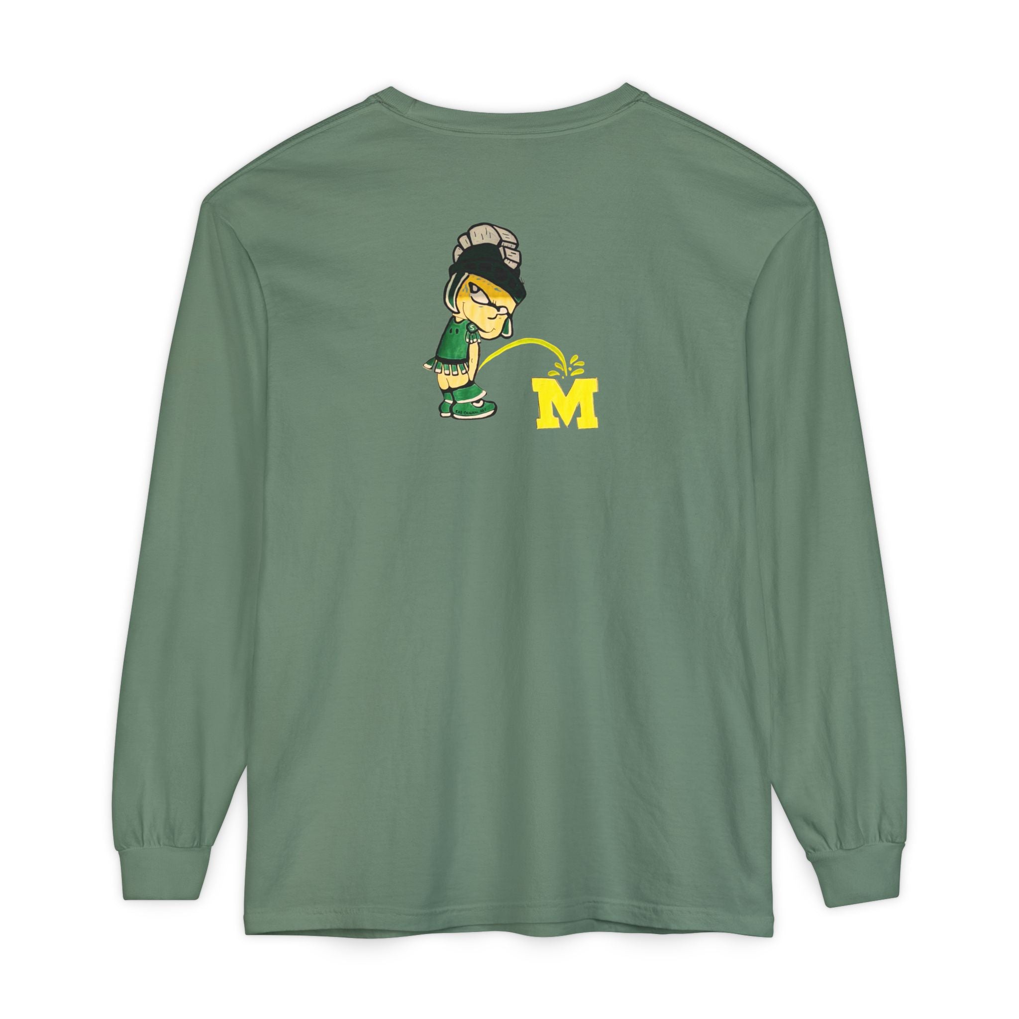 EASy Does It No Neutral Zone Always Spartan Long Sleeve Comfort Colors T-Shirt