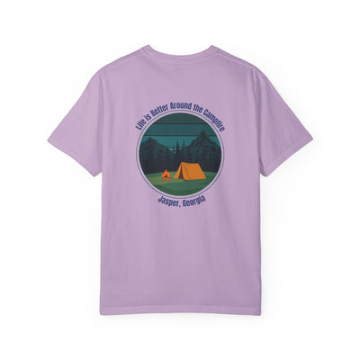 Unisex Adult T-shirt, Life is better around the campfire, by 515Gear.com | Jasper, GA | North GA Beckons!