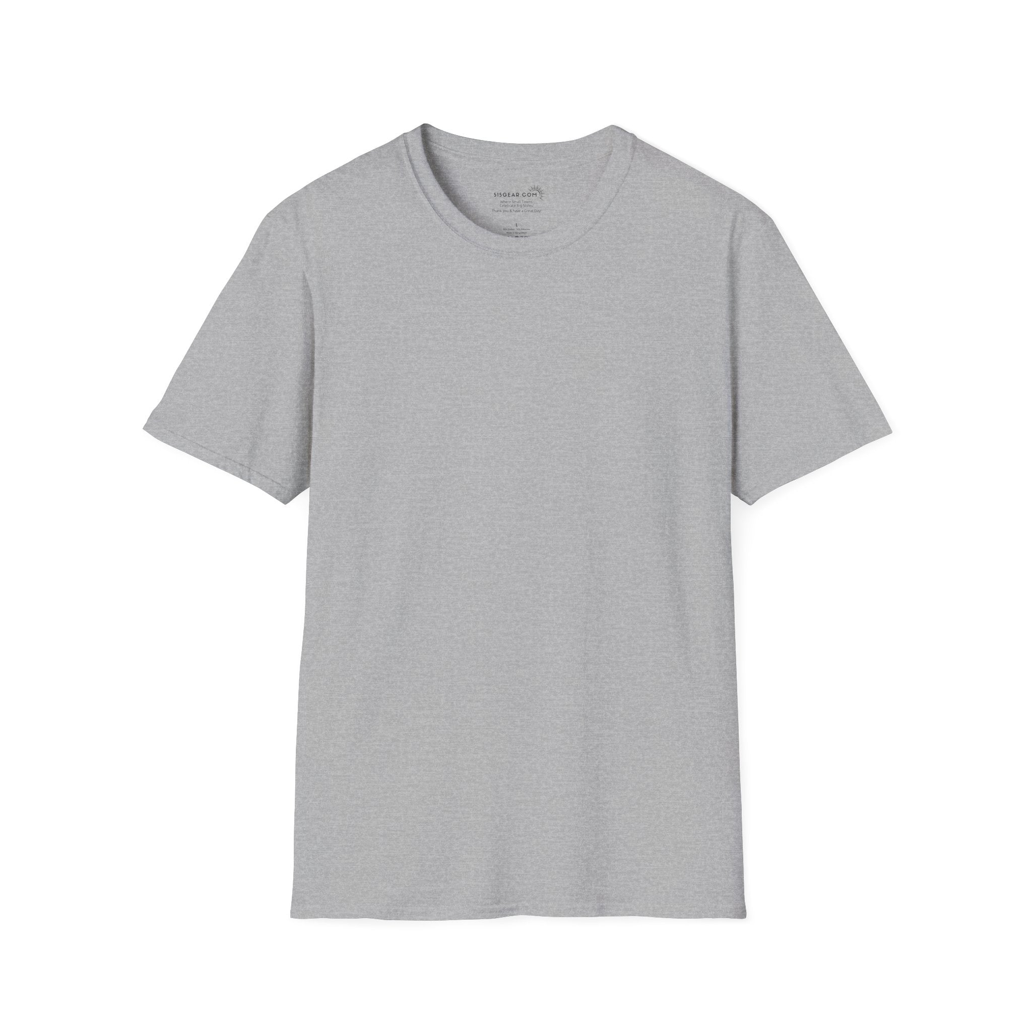 Gray t-shirt on a white background