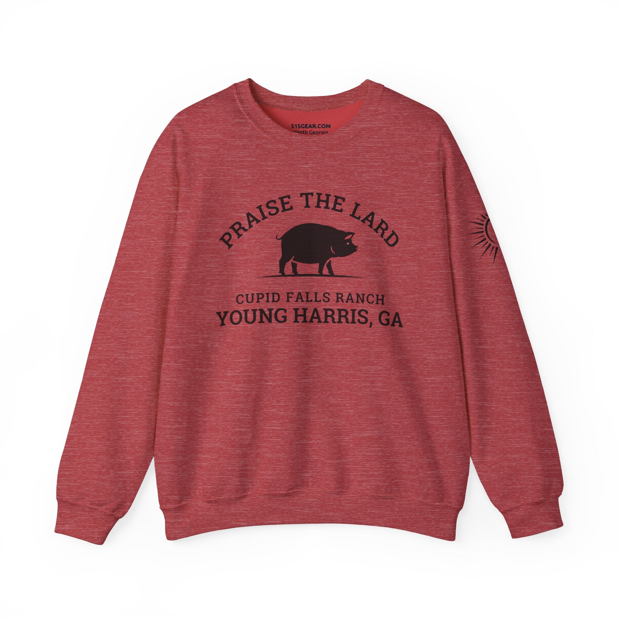 Young Harris, Praise the Lard, Cupid Falls Ranch - Heavy Blend™ Crewneck Sweatshirt