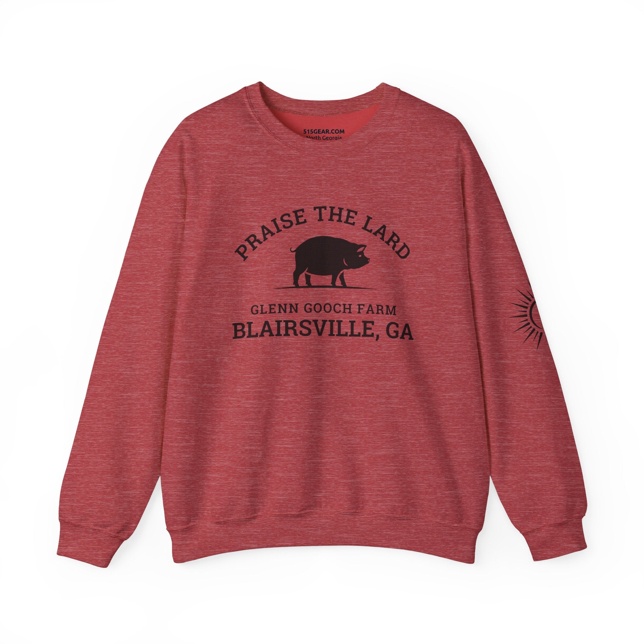 Sweatshirt, Praise the Lard Design, 515Gear.com | Blairsville, GA | Glenn Gooch Farm