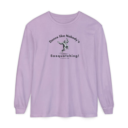 Dance Like Nobody's Sasquatching - Comfort Colors Unisex Long Sleeve T-Shirt by 515Gear.com