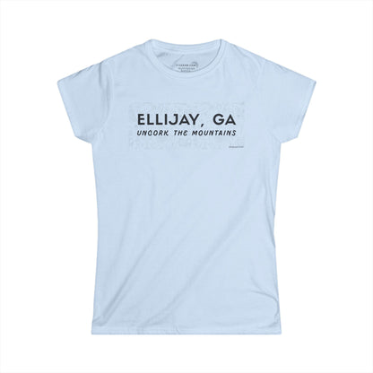 Women’s t-shirt by 515Gear.com | Ellijay, GA | Uncork with vineyard lifestyle graphic perfect for girls’ weekends