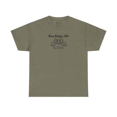 Unisex Adult T-shirt, Play Outside, by 515Gear.com | Blue Ridge, GA | Hiking themed t-shirt
