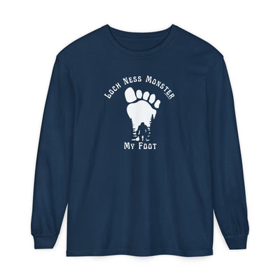 Loch Ness Monster My Foot - Bigfoot Long Sleeve T-Shirt