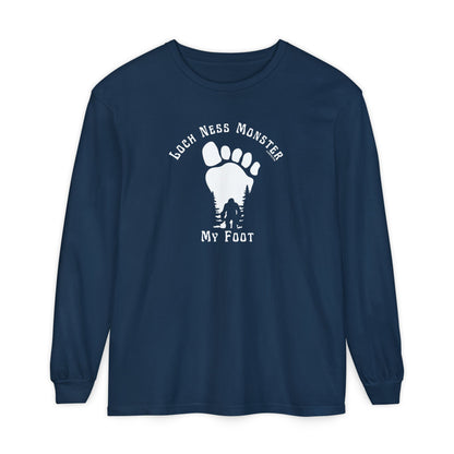 Loch Ness Monster My Foot - Bigfoot Long Sleeve T-Shirt
