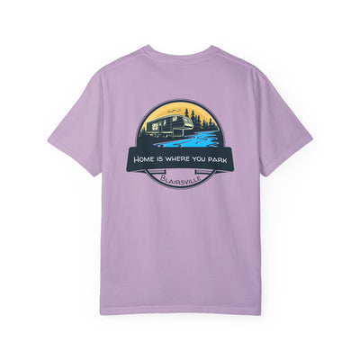Unisex Adult T-shirt, RV design by 515Gear.com | Blairsville, GA | Home is where you park!