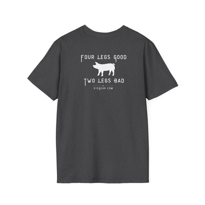 unisex adult t-shirt, satirical reference for “Orwellian” lovers | 515Gear.com | anyone love Animal Farm?