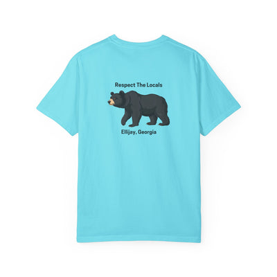 unisex adult T-shirt, Respect the locals, by 515Gear.com | Ellijay, GA | celebrate our local black bears