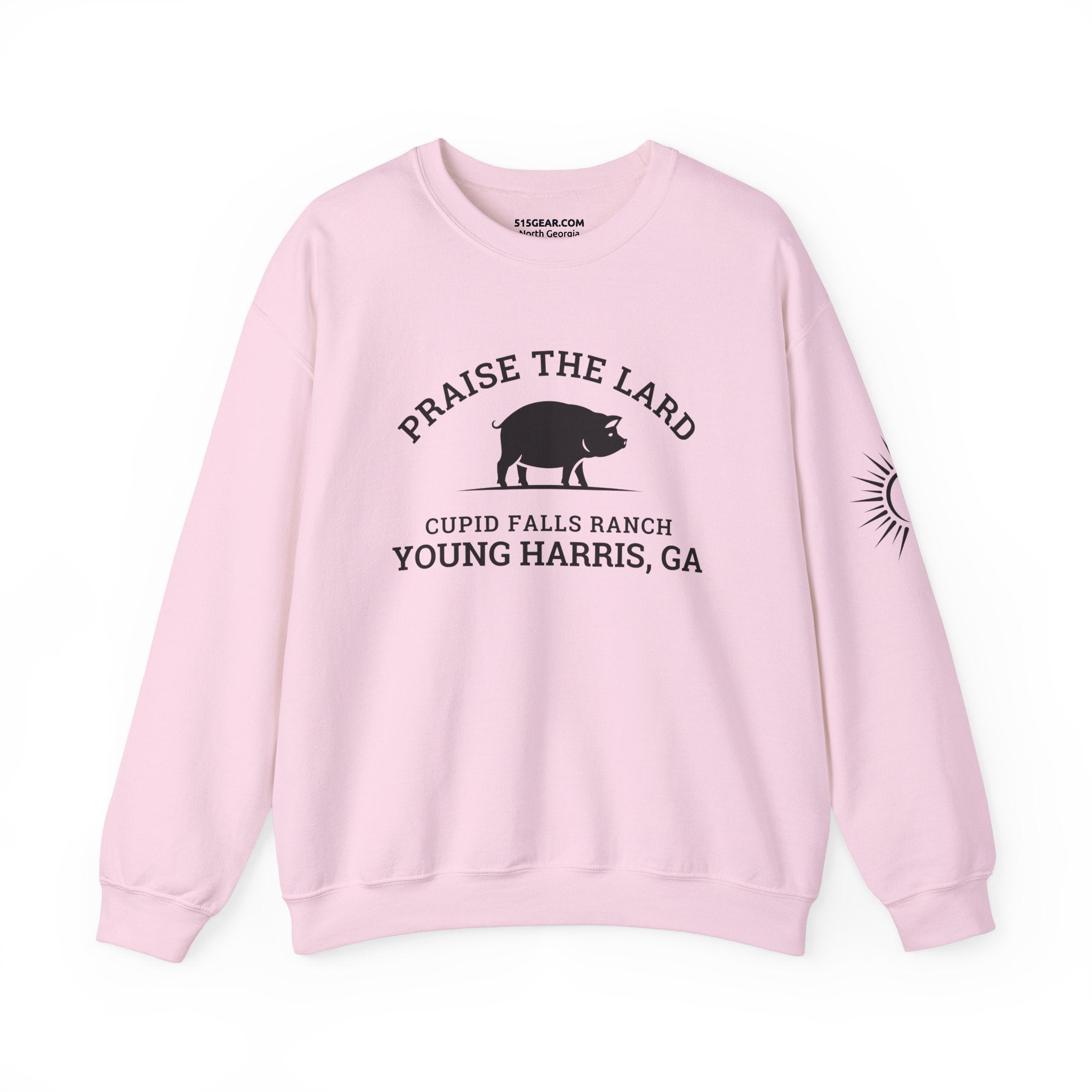 Sweatshirt, Praise the Lard Design, 515Gear.com | Young Harris, GA | Cupid Falls Ranch