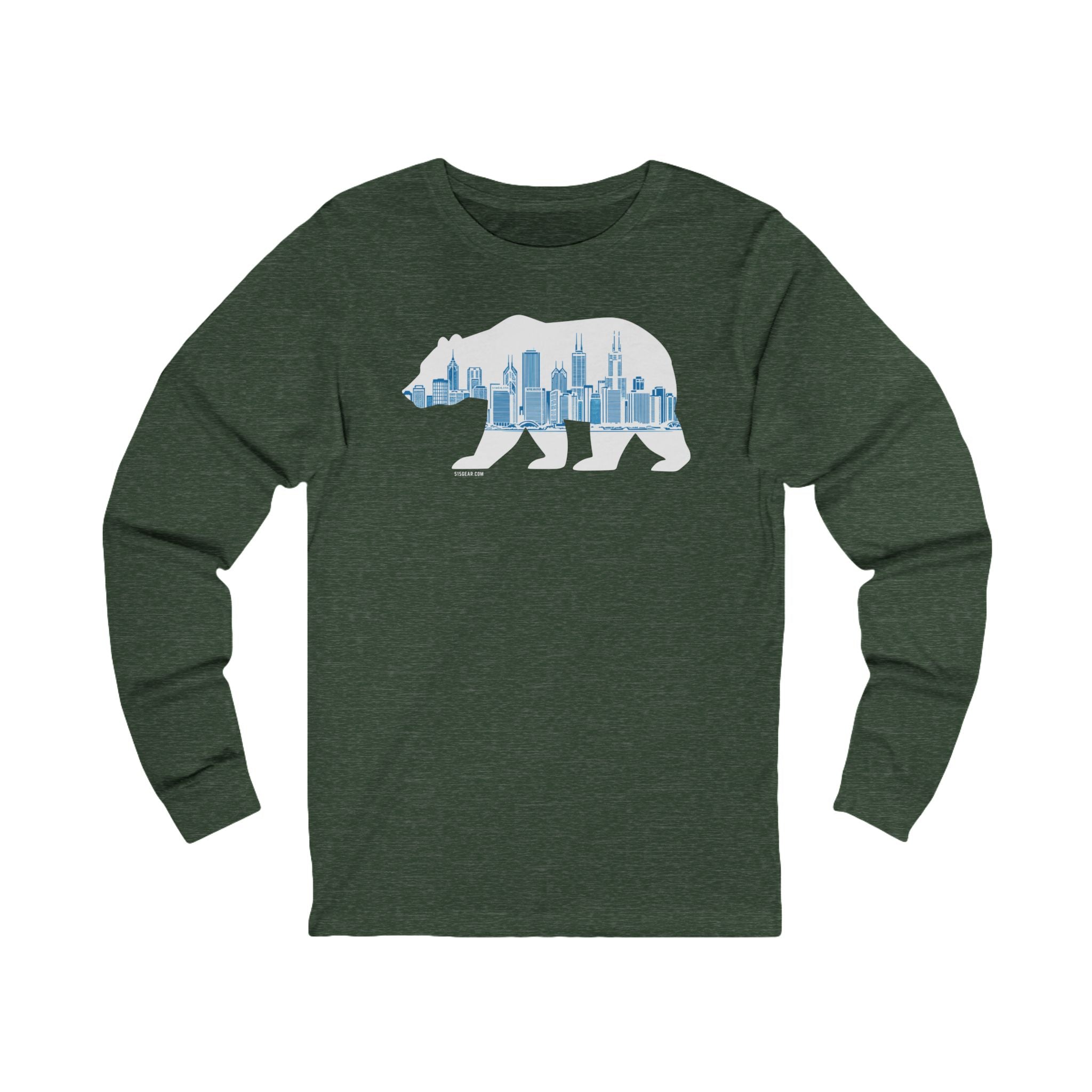 “Bear Down, Chi-Town” Skyline Long Sleeve Tee