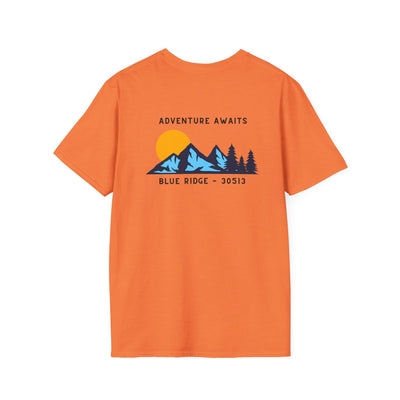 Adult T-shirt, Adventure Awaits Graphic, by 515Gear.com | Blue Ridge, GA | 30513