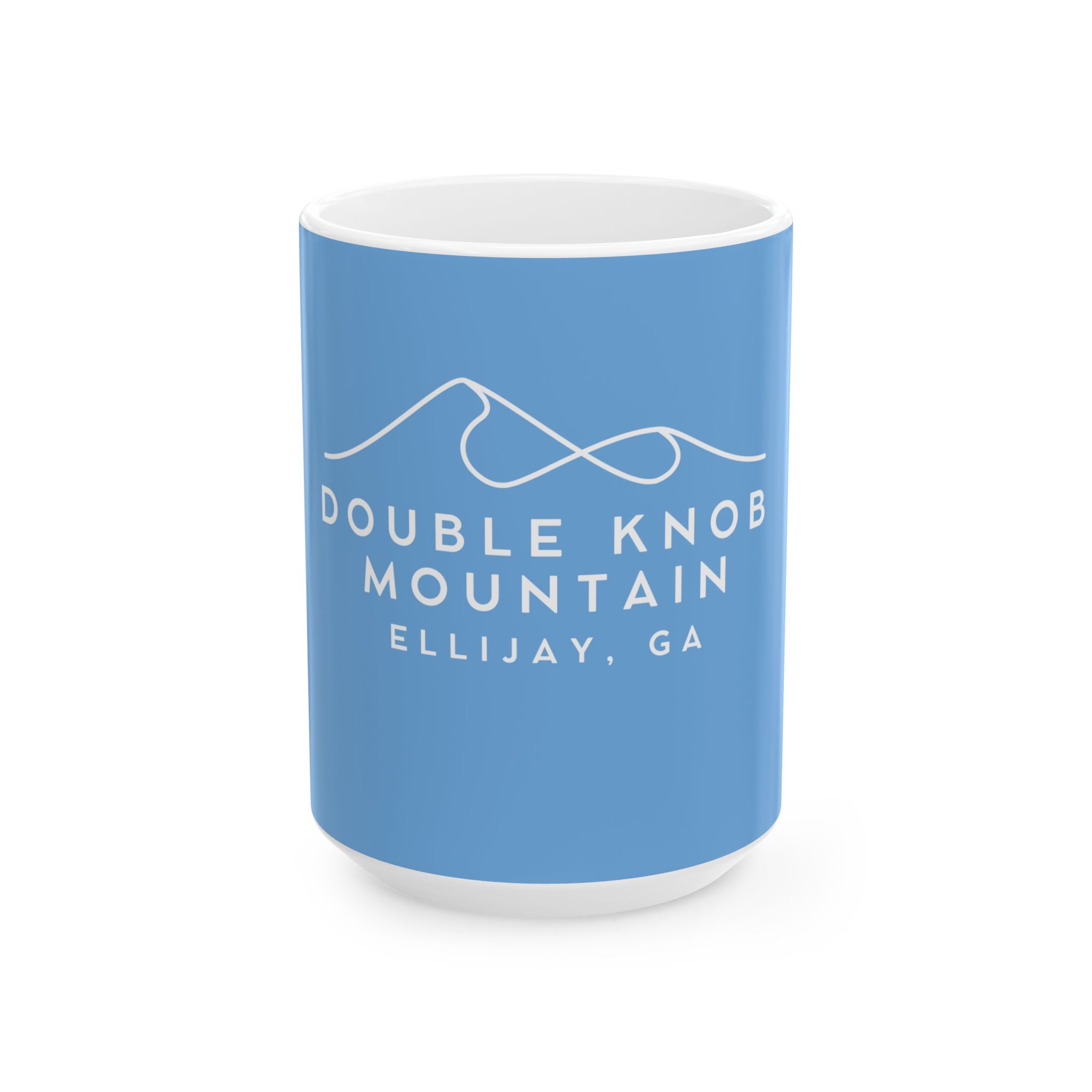 Double Knob Mountain Ceramic Mug, (11oz, 15oz)