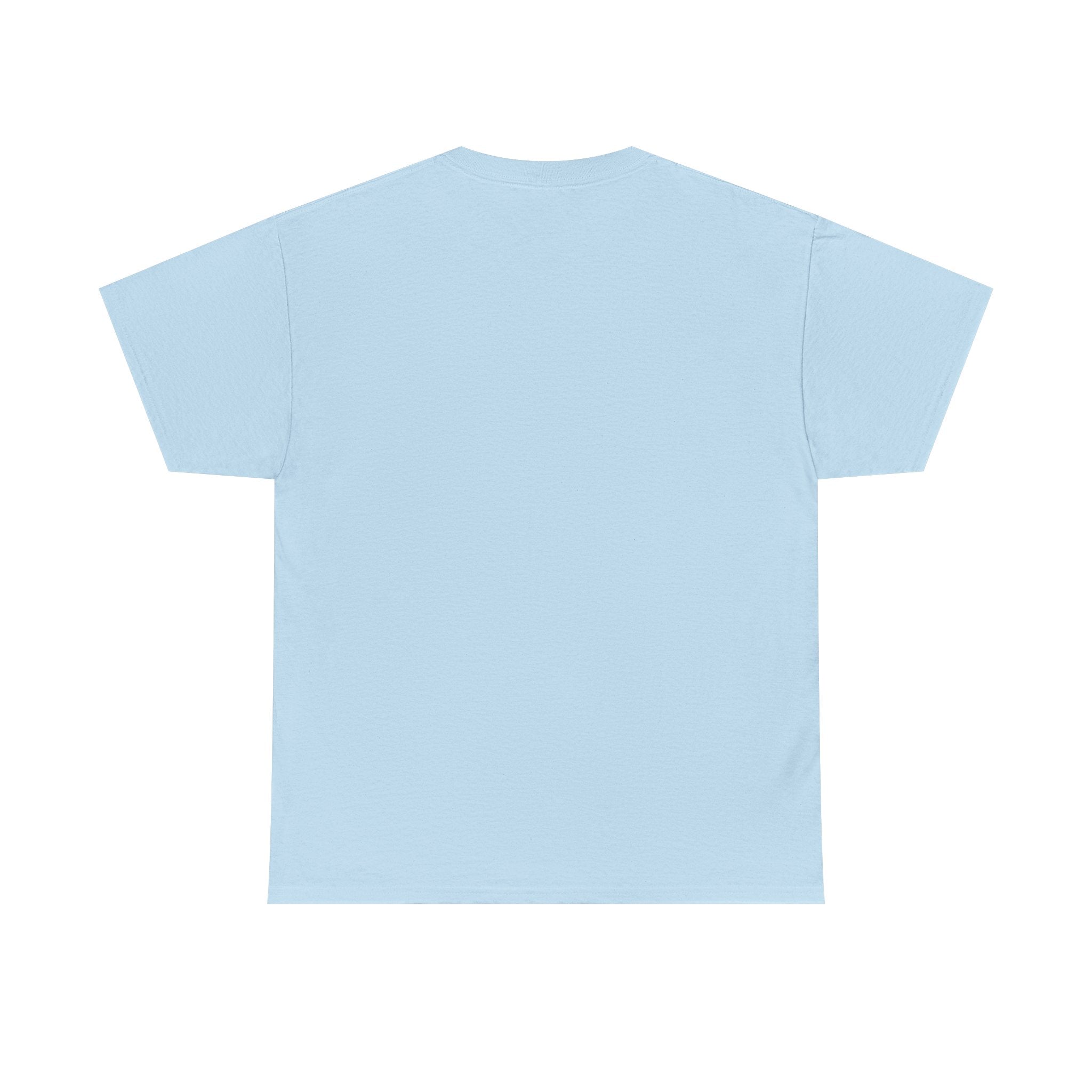 Light blue t-shirt on a white background