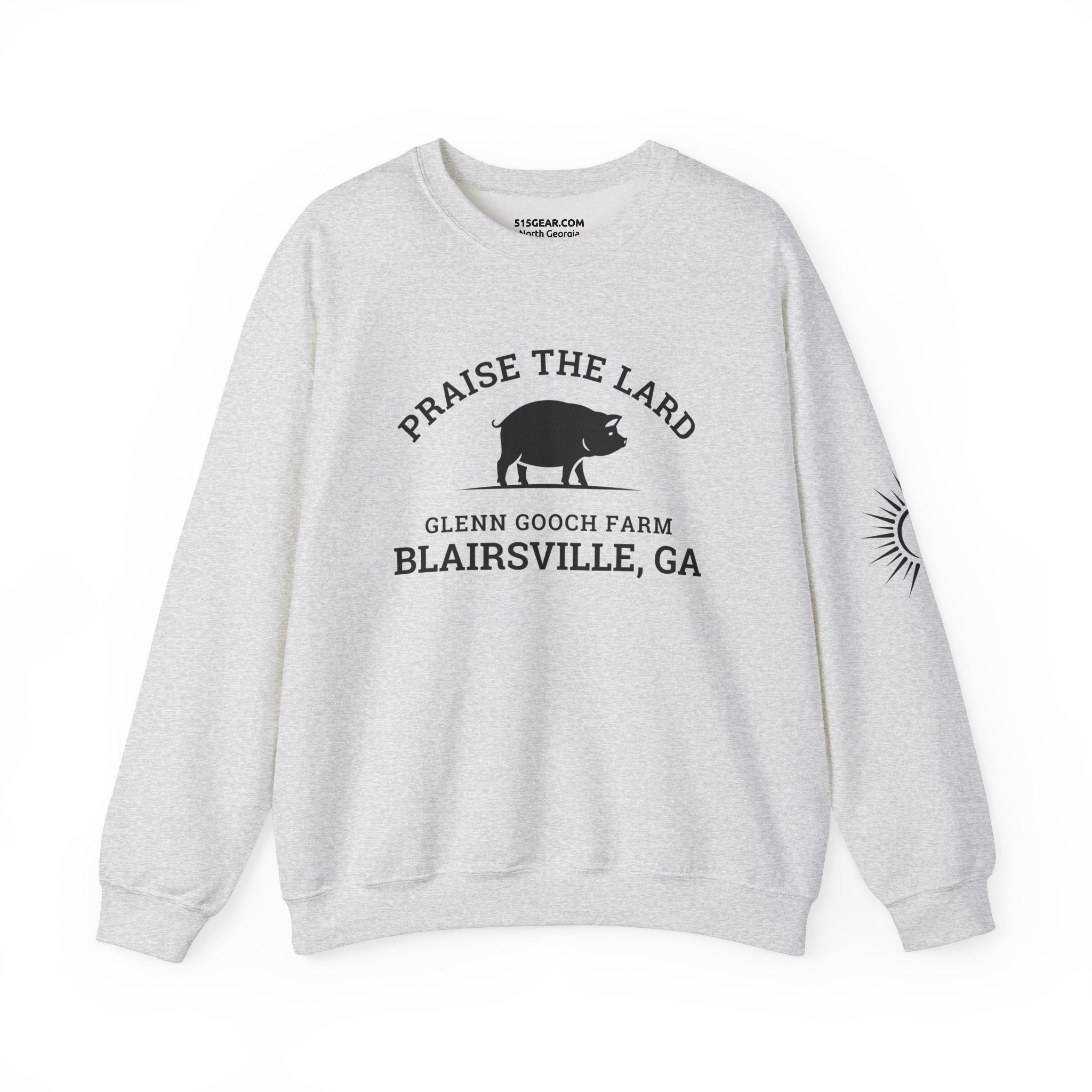 Sweatshirt, Praise the Lard Design, 515Gear.com | Blairsville, GA | Glenn Gooch Farm