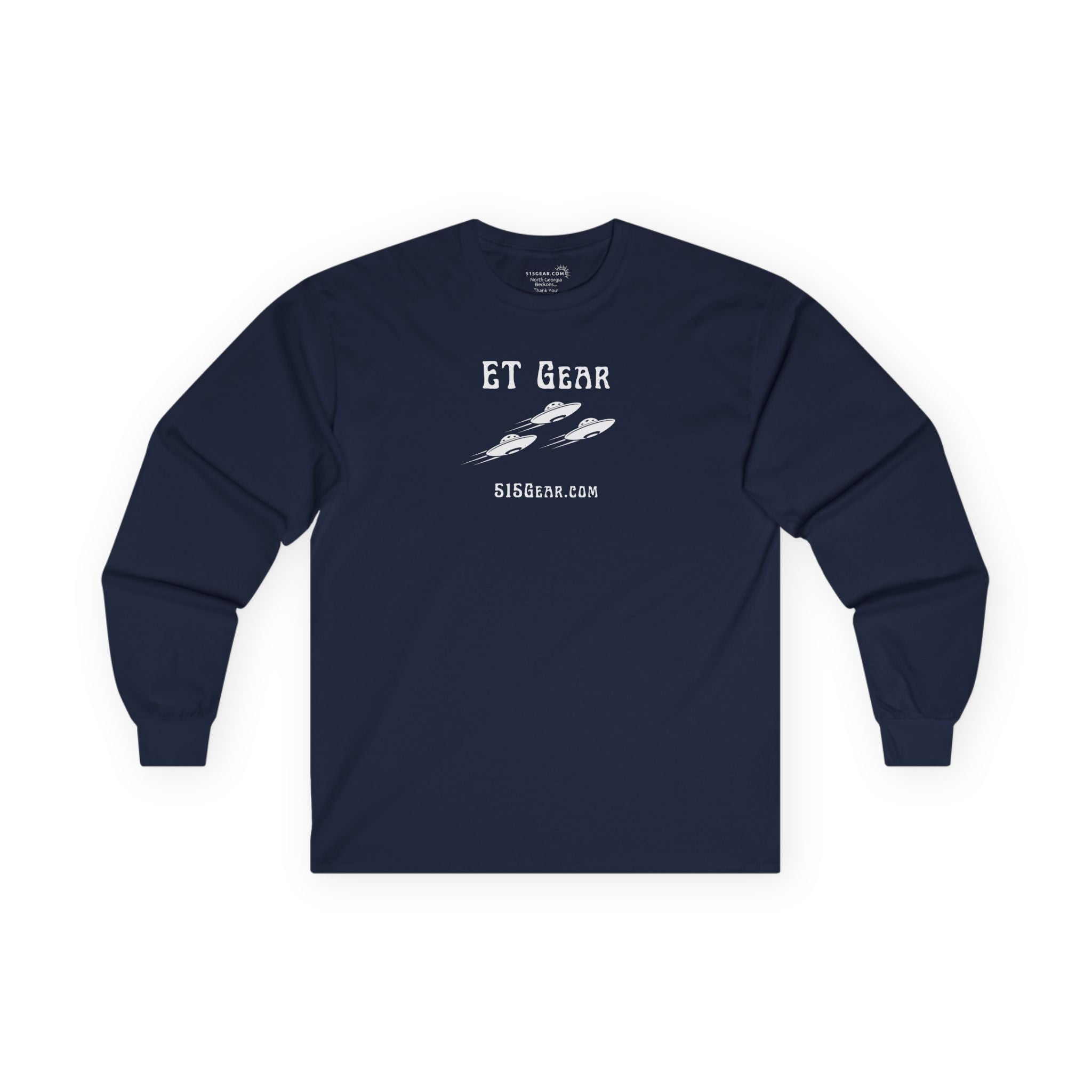Unisex Adult Long-Sleeve T-shirt, Flying Saucer design | by 515Gear.com | Call Mulder and Scully!