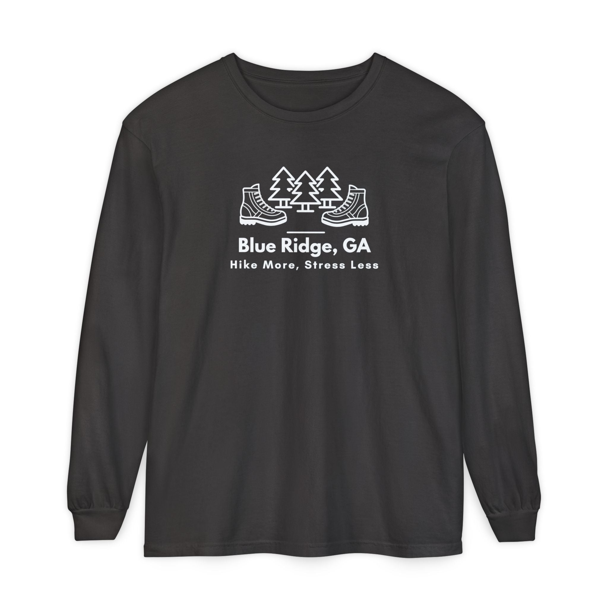 Blue Ridge - Hike More Stress Less - Long Sleeve T-Shirt