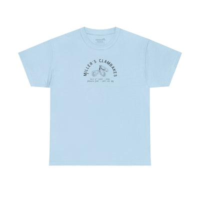 Miller’s Clambakes Cape Cod, MA Unisex Heavy Cotton Tee