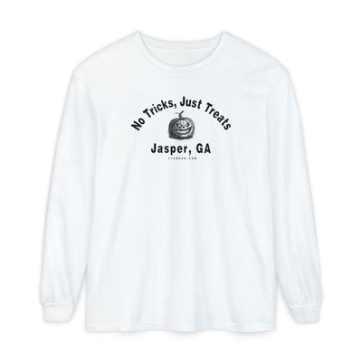 "No Tricks, Just Treats" Jasper, GA Halloween Long Sleeve T-Shirt